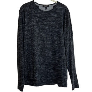 Banana Republic Factory Womens Shirt Size Large Black Space Dye Moisture Wicking